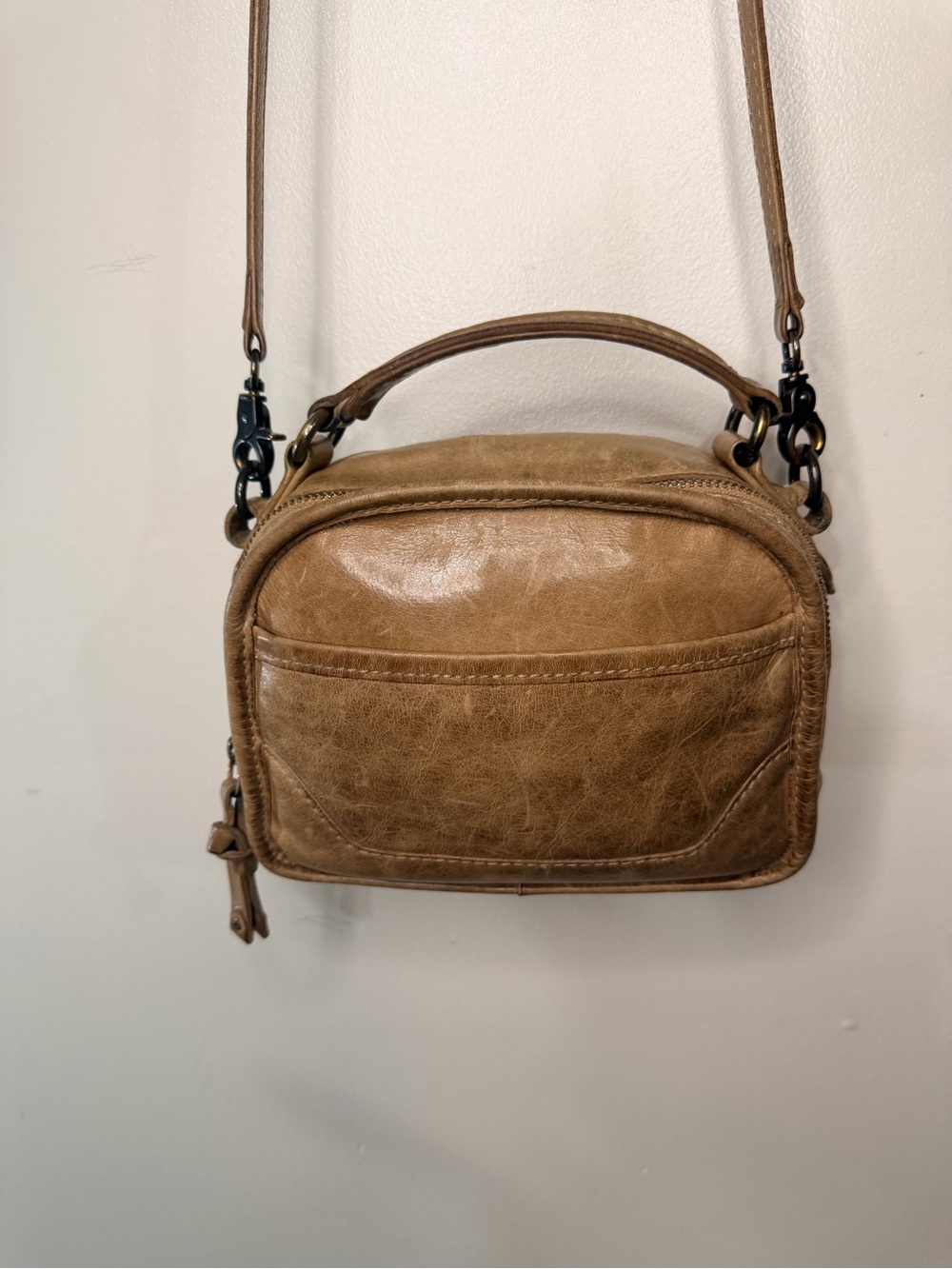 Frye Melissa Leather Camera-Style Crossbody